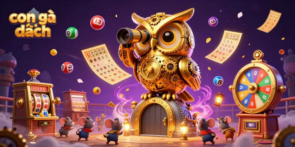 Experience the thrill of con gà đen with dynamic visuals of cockfighting, colorful game elements, and immersive action.